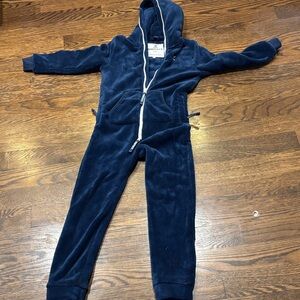 Onepiece Kids Deep Blue Fleece Jumpsuit